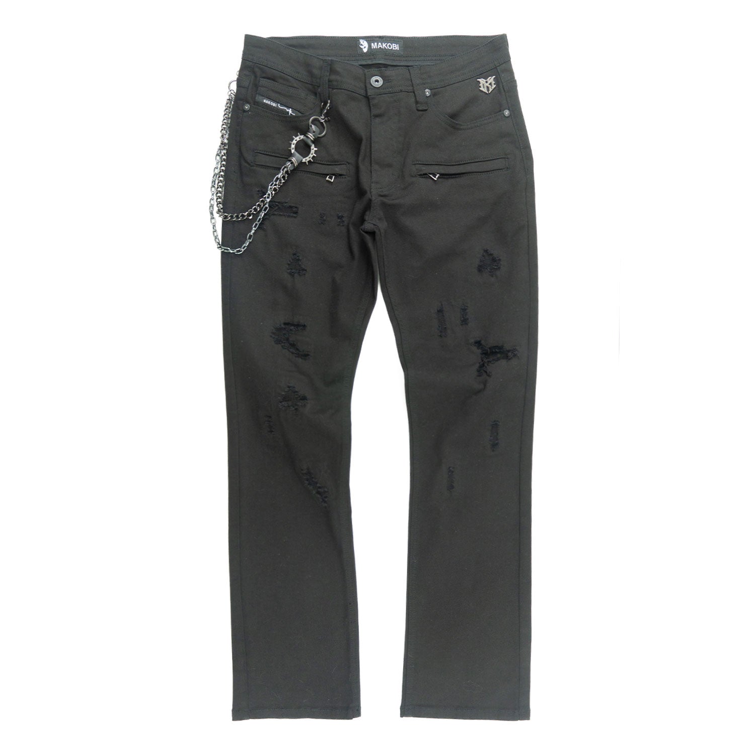 M1763 Adorni Chain Pants - Jet Black