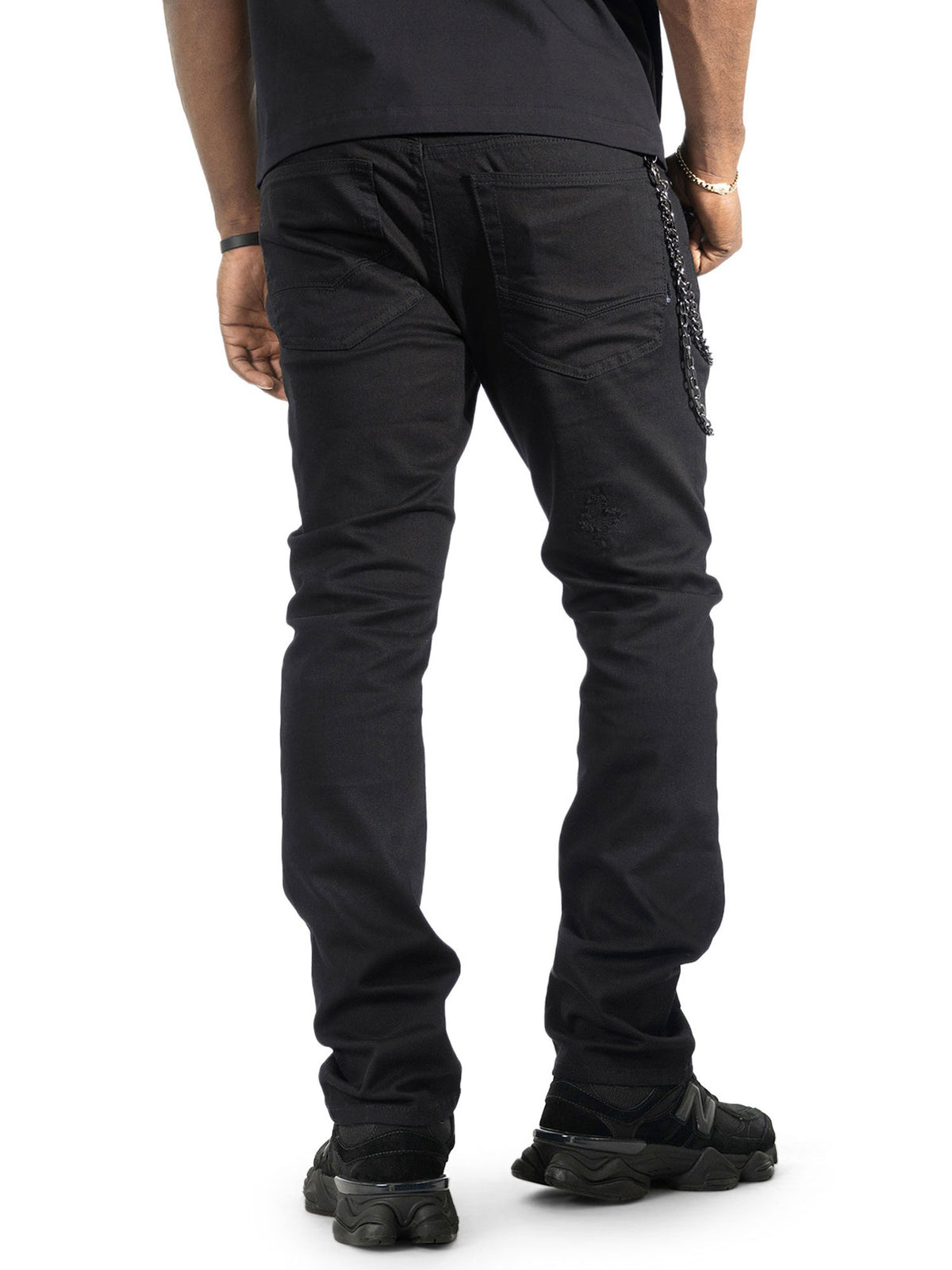 M1763 Adorni Chain Pants - Jet Black