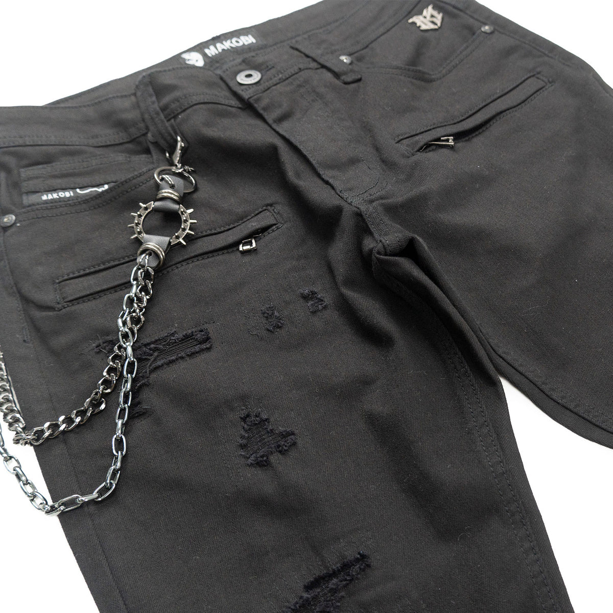 M1763 Adorni Chain Pants - Jet Black