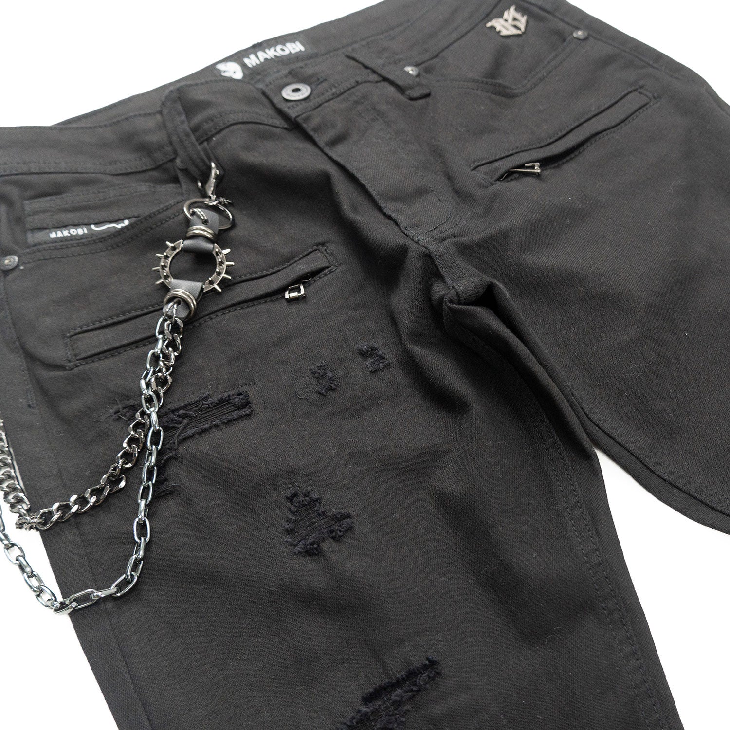 M1763 Adorni Chain Pants - Jet Black