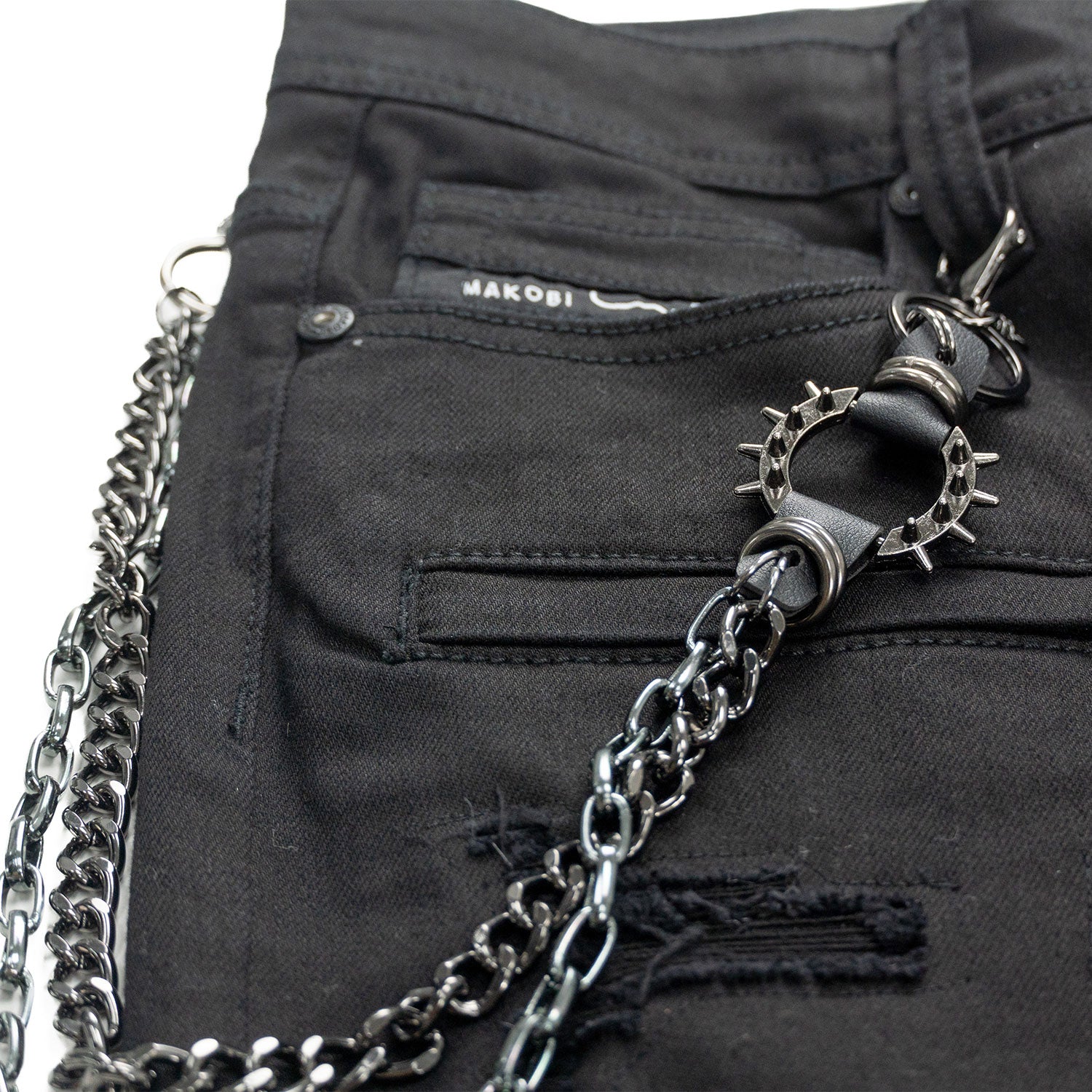 M1763 Adorni Chain Pants - Jet Black