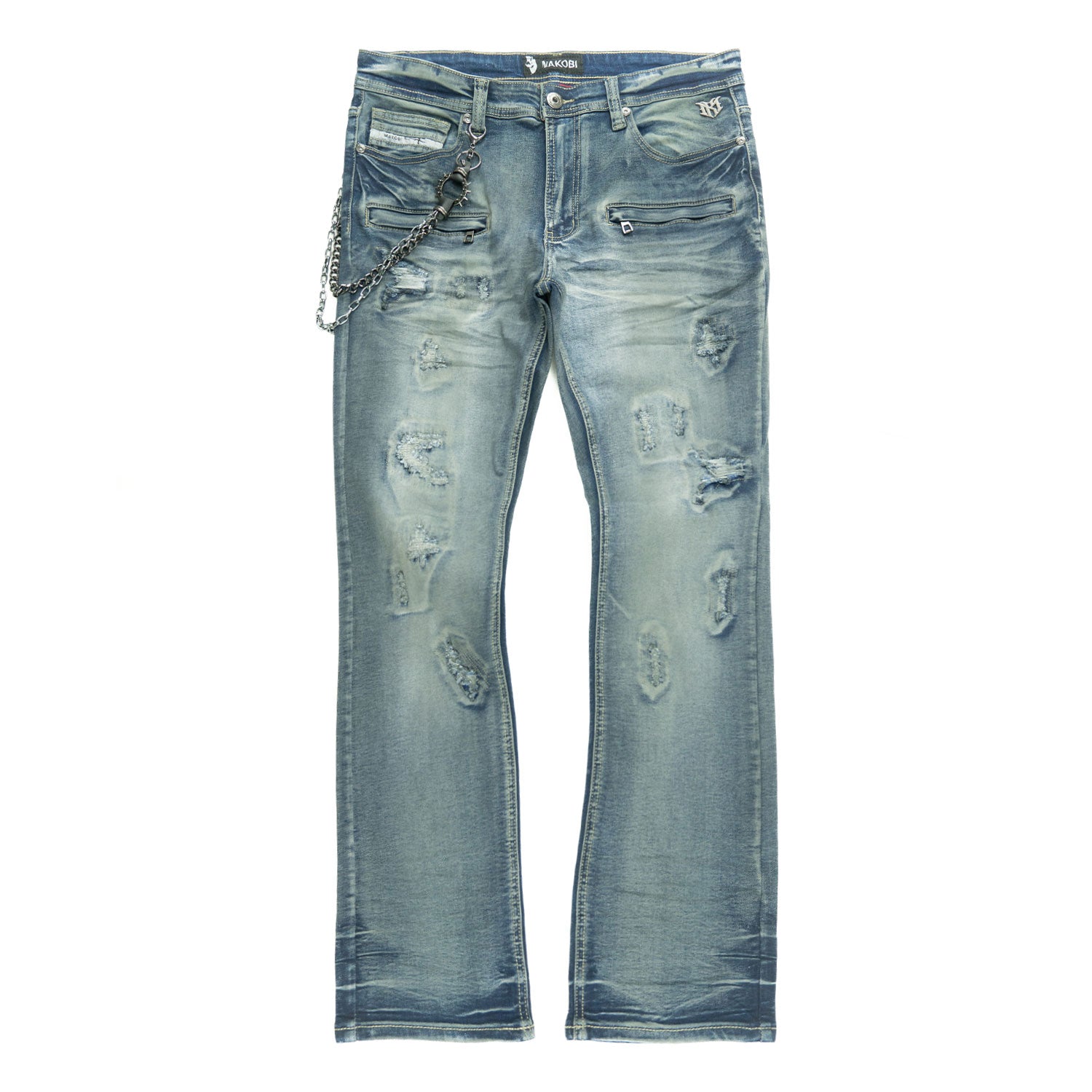 M1763 Adorni Chain Pants - Dark Wash