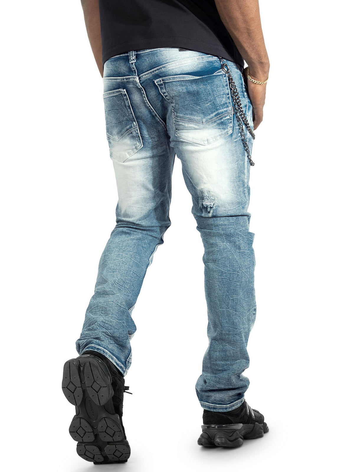 M1763 Adorni Chain Pants - Light Wash