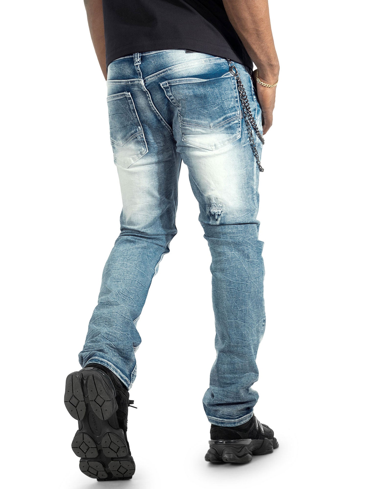 M1763 Adorni Chain Pants - Light Wash