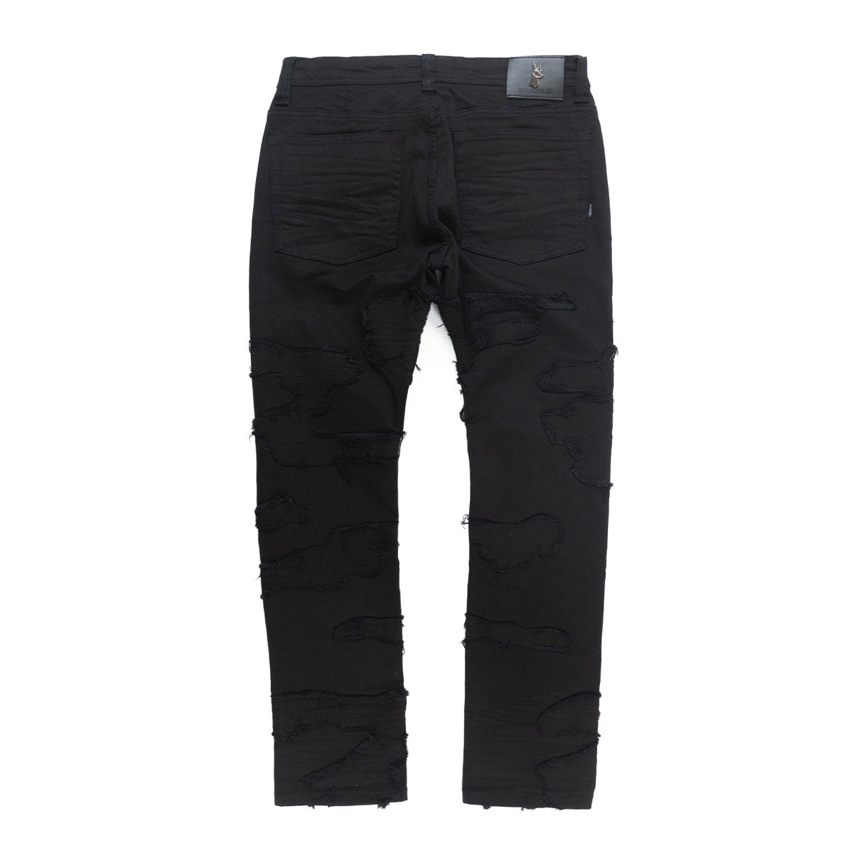 Makobi M1781 Prato Jeans in Black/Black, view 3