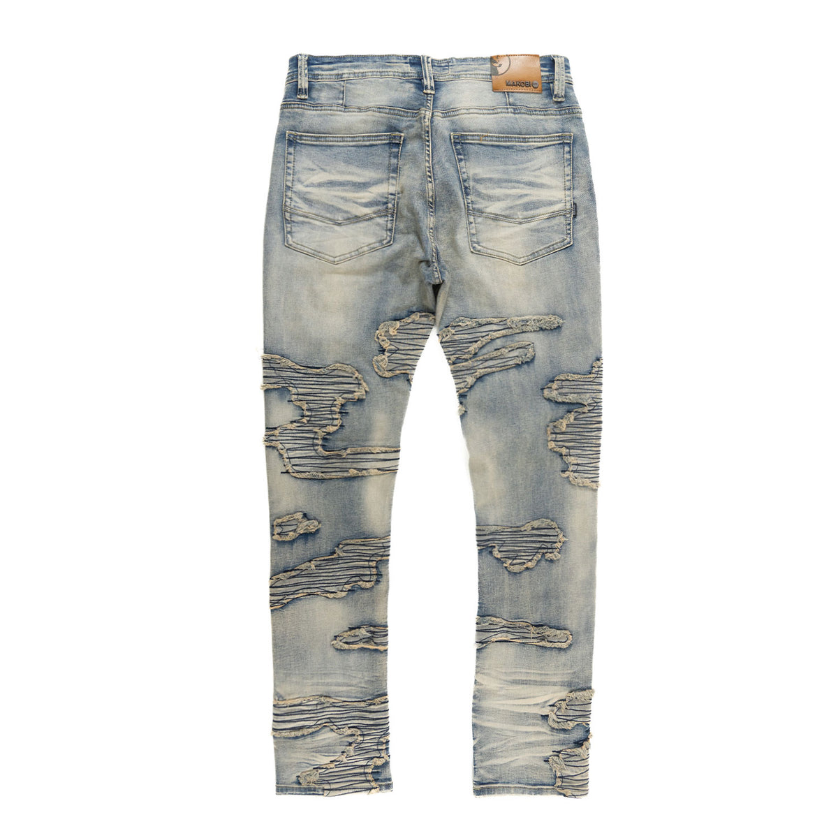 Makobi M1781 Prato Jeans in Dirt, view 3