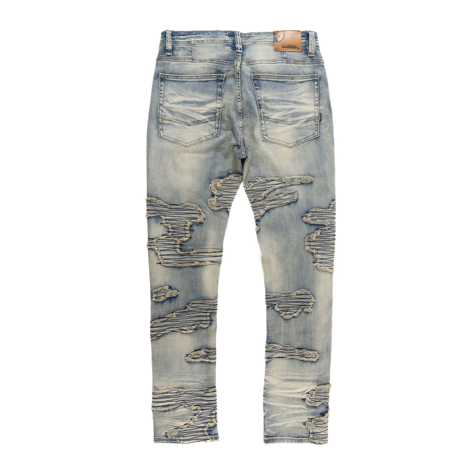 Makobi M1781 Prato Jeans in Dirt, view 3