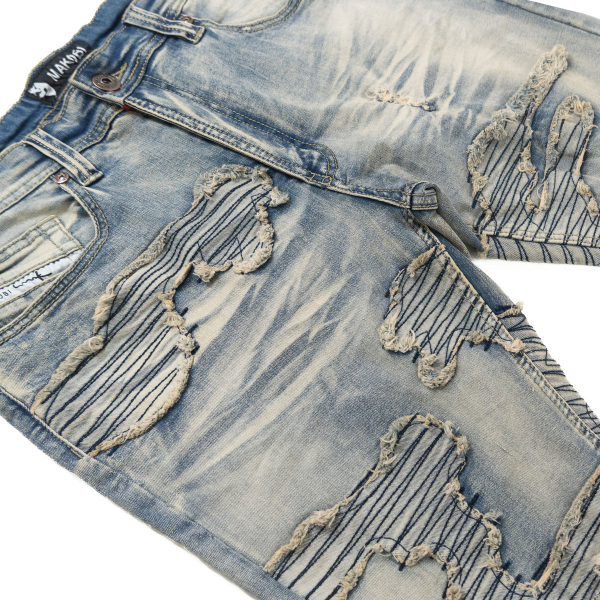 Makobi M1781 Prato Jeans in Dirt, view 5