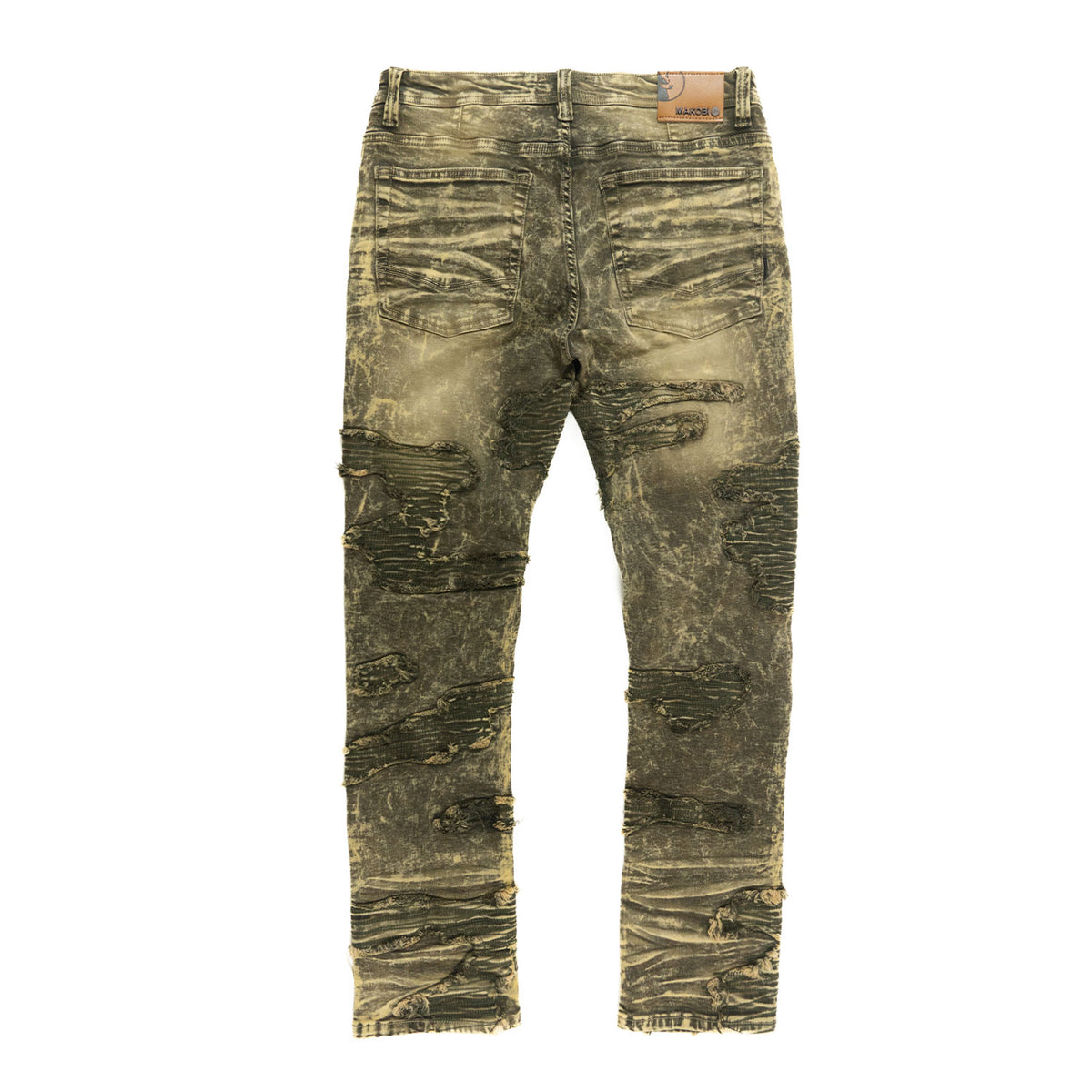 Makobi M1781 Prato Jeans in Olive, view 3