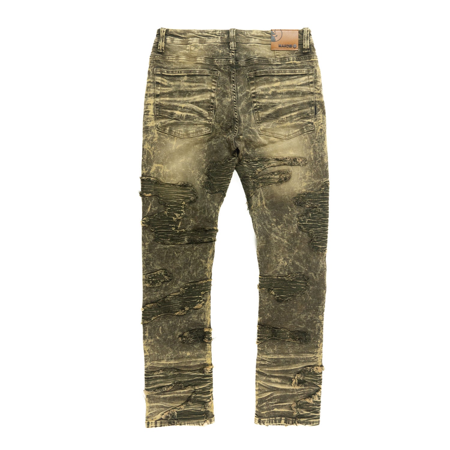 Makobi M1781 Prato Jeans in Olive, view 3