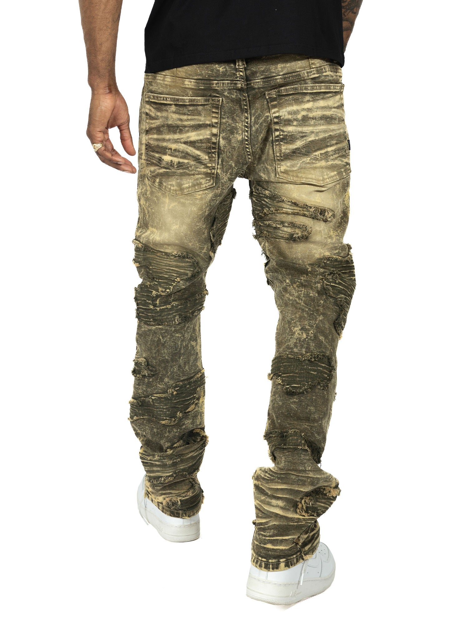 Makobi M1781 Prato Jeans in Olive, view 4