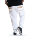 Makobi M1790 MAKOBI Bikers w/Rhinestone Pockets in White