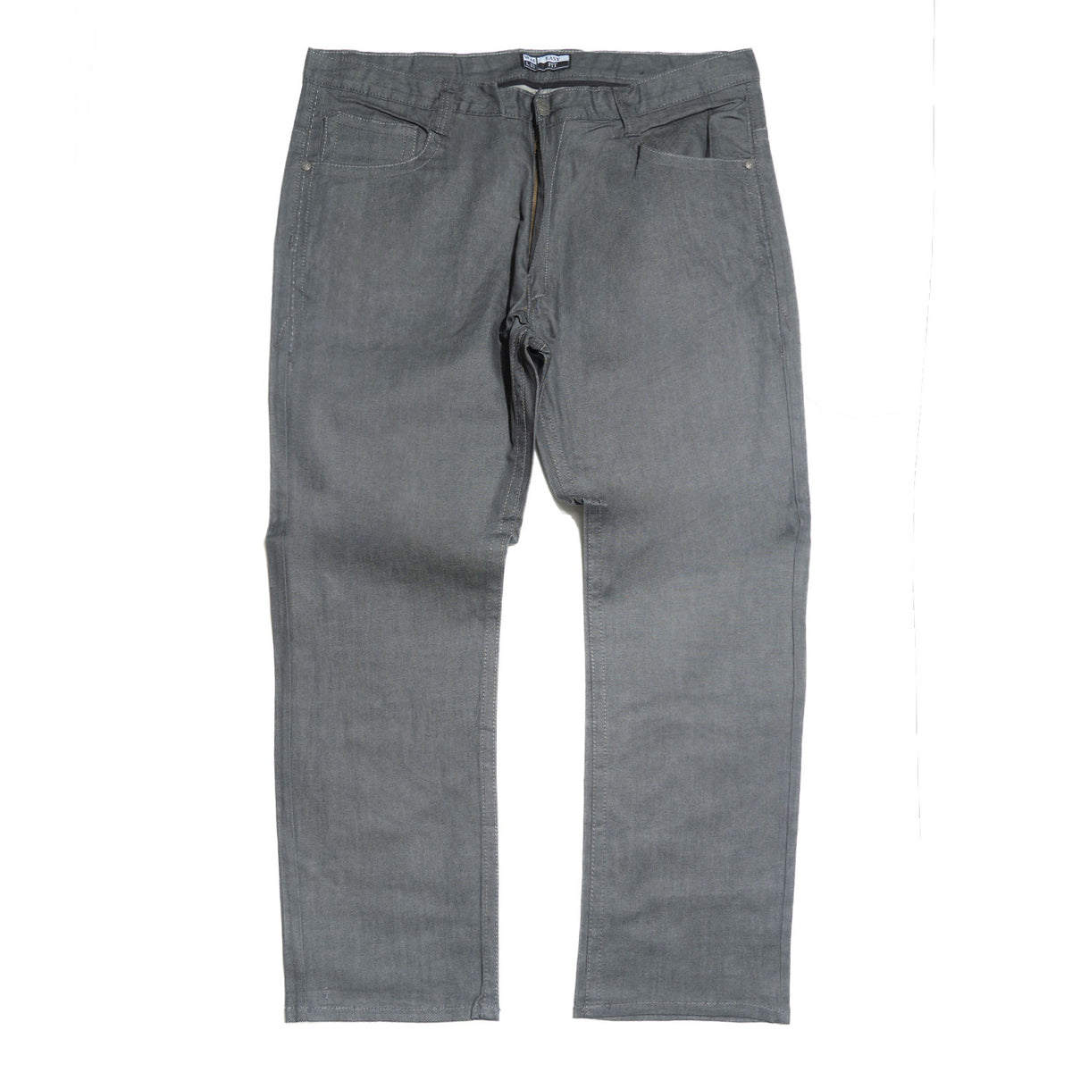 Makobi M1818 Premium Raw Denim Jeans in Gray, view 2