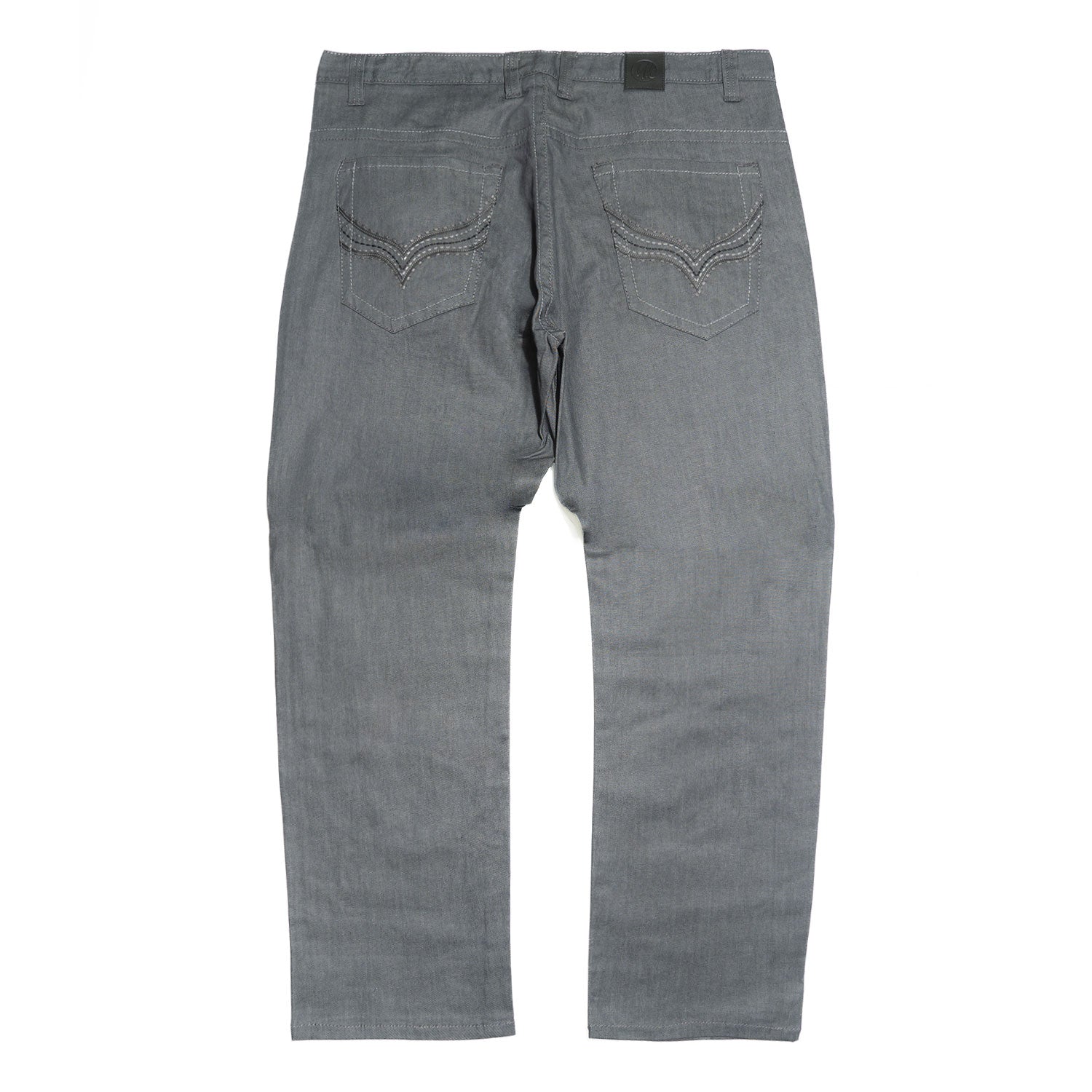 Makobi M1818 Premium Raw Denim Jeans in Gray, view 3