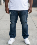 M1826 Makobi Premium Washed Jeans - Dark Wash