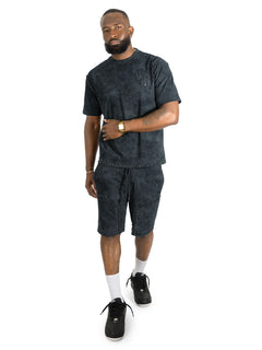 M183 Prada Jersey Short Set - Black