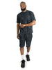 M183 Prada Jersey Short Set - Black