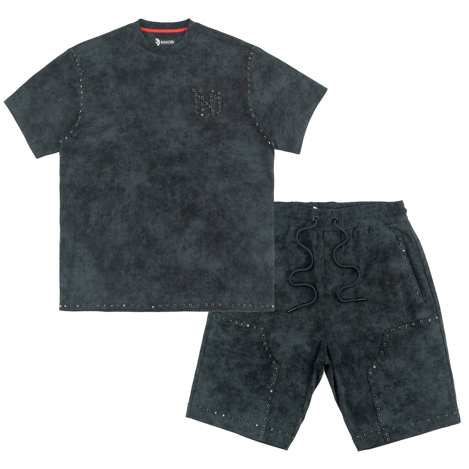 M183 Prada Jersey Short Set - Black