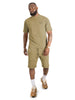 M183 Prada Jersey Short Set - Mocha