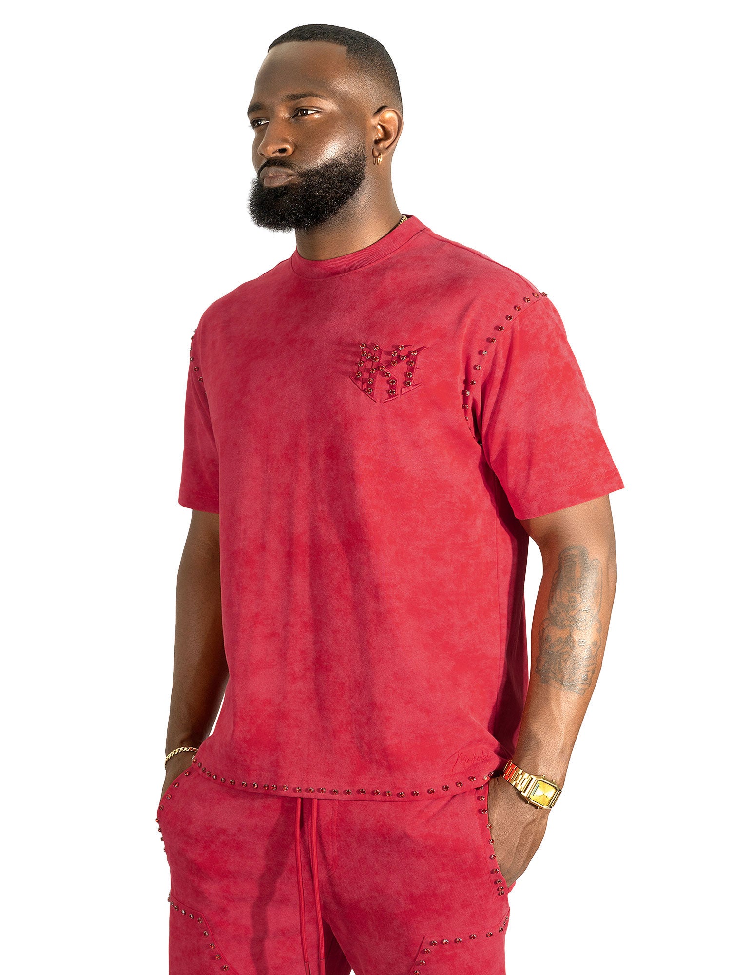 M183 Prada T-shirt  - Red