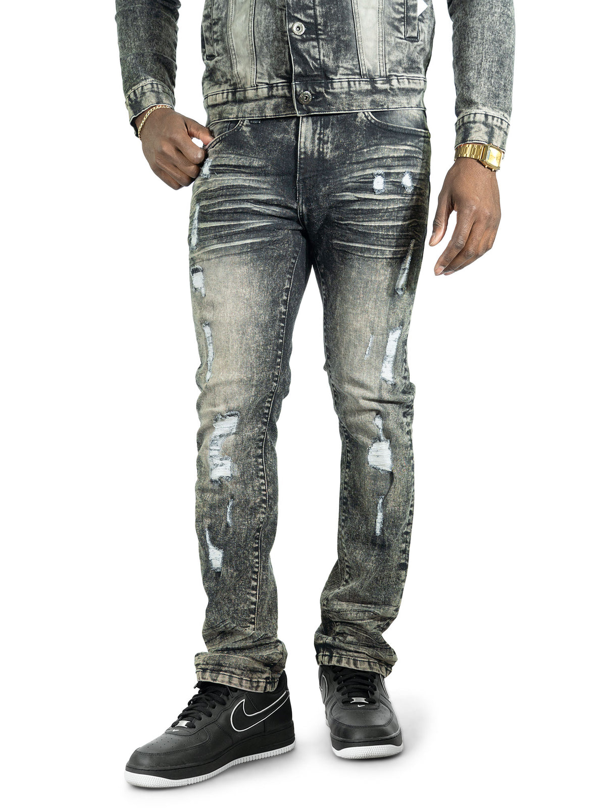 M1900 Prego Jeans - Black Wash