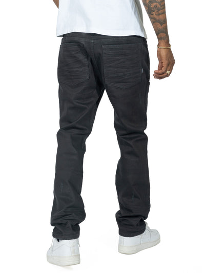 M1901 Makobi Segreto Waxed Jeans - Black