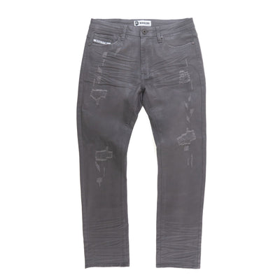 M1901 Makobi Segreto Waxed Jeans - Gray