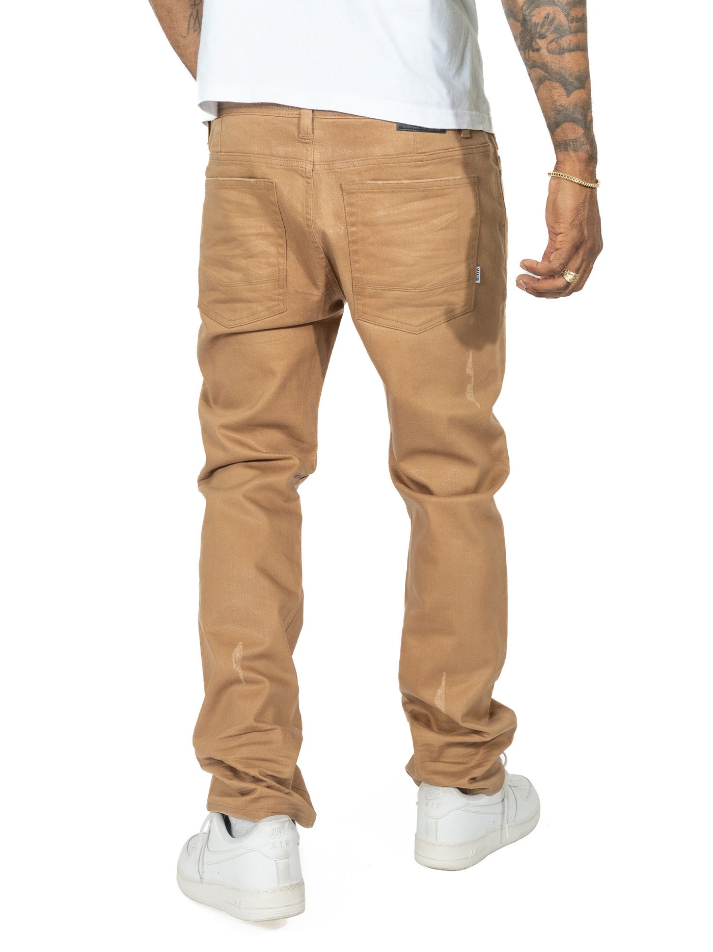 M1901 Makobi Segreto Waxed Jeans - Mocha