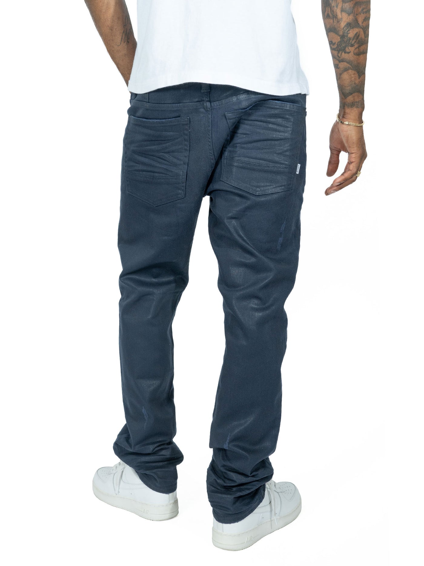 M1901 Makobi Segreto Waxed Jeans - Navy