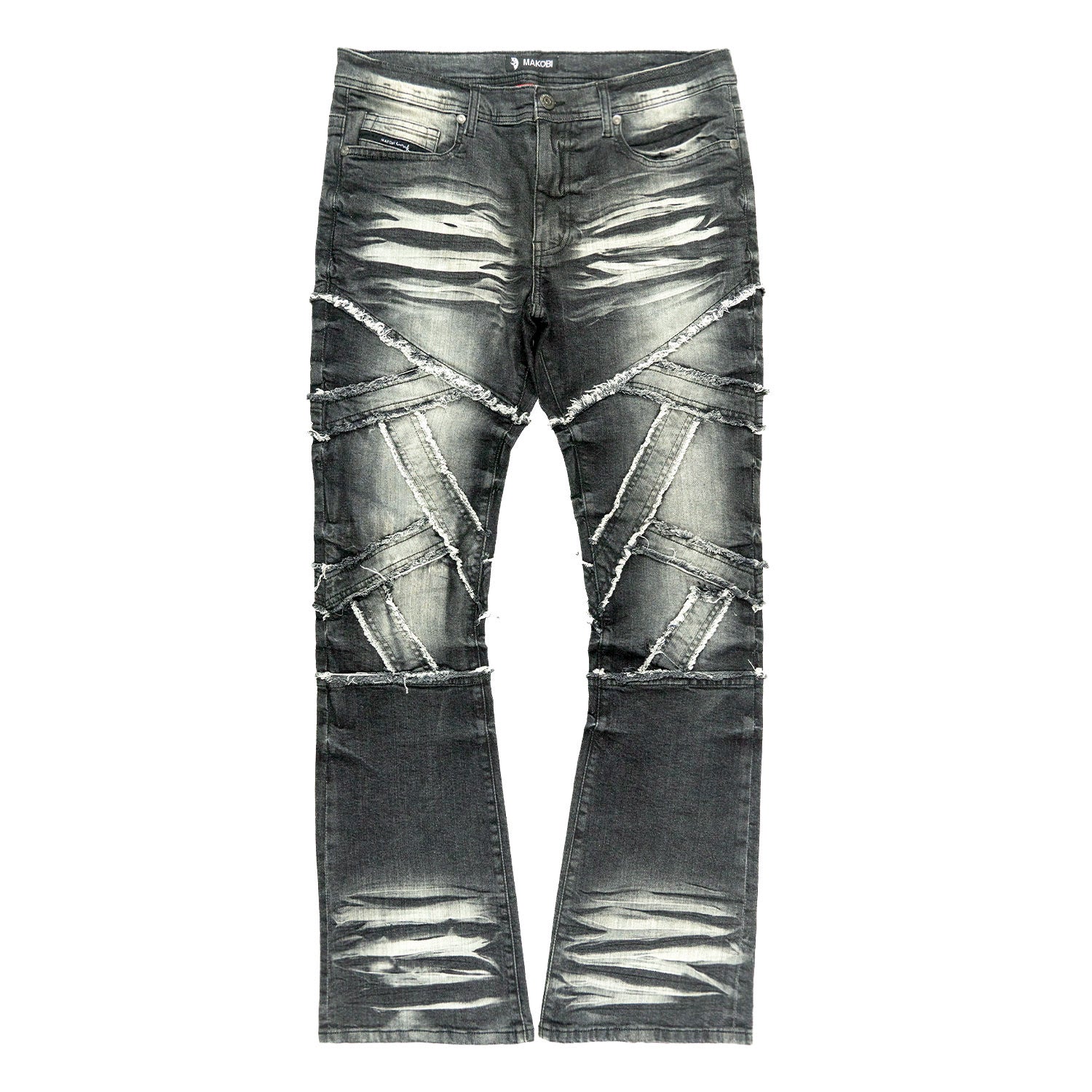 M1908 Veneta Stacked Jeans - Black