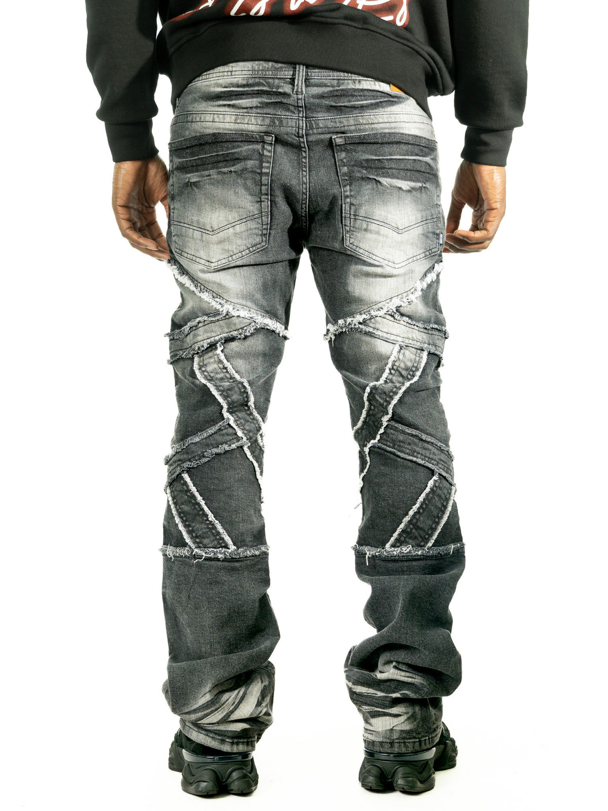 M1908 Veneta Stacked Jeans - Black