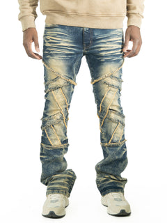 M1908 Veneta Stacked Jeans - Dark Wash