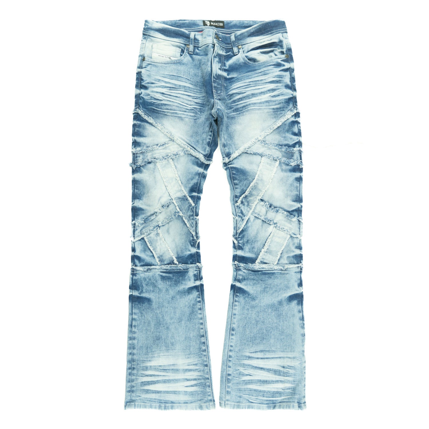 Pants | M1908 Veneta Stacked Jeans - Light Wash