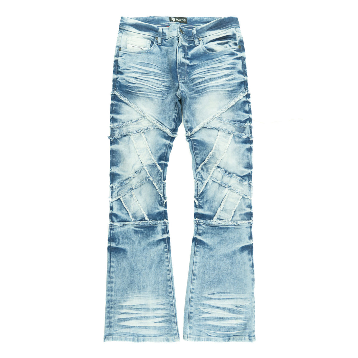 M1908 Veneta Stacked Jeans - Light Wash