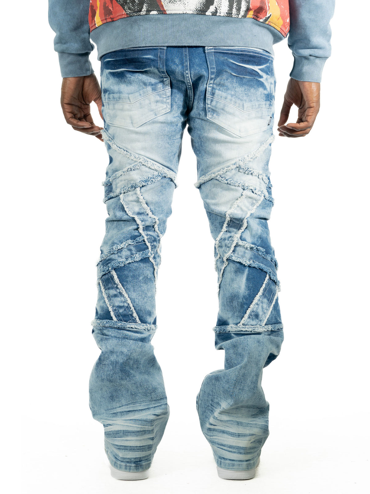 M1908 Veneta Stacked Jeans - Light Wash