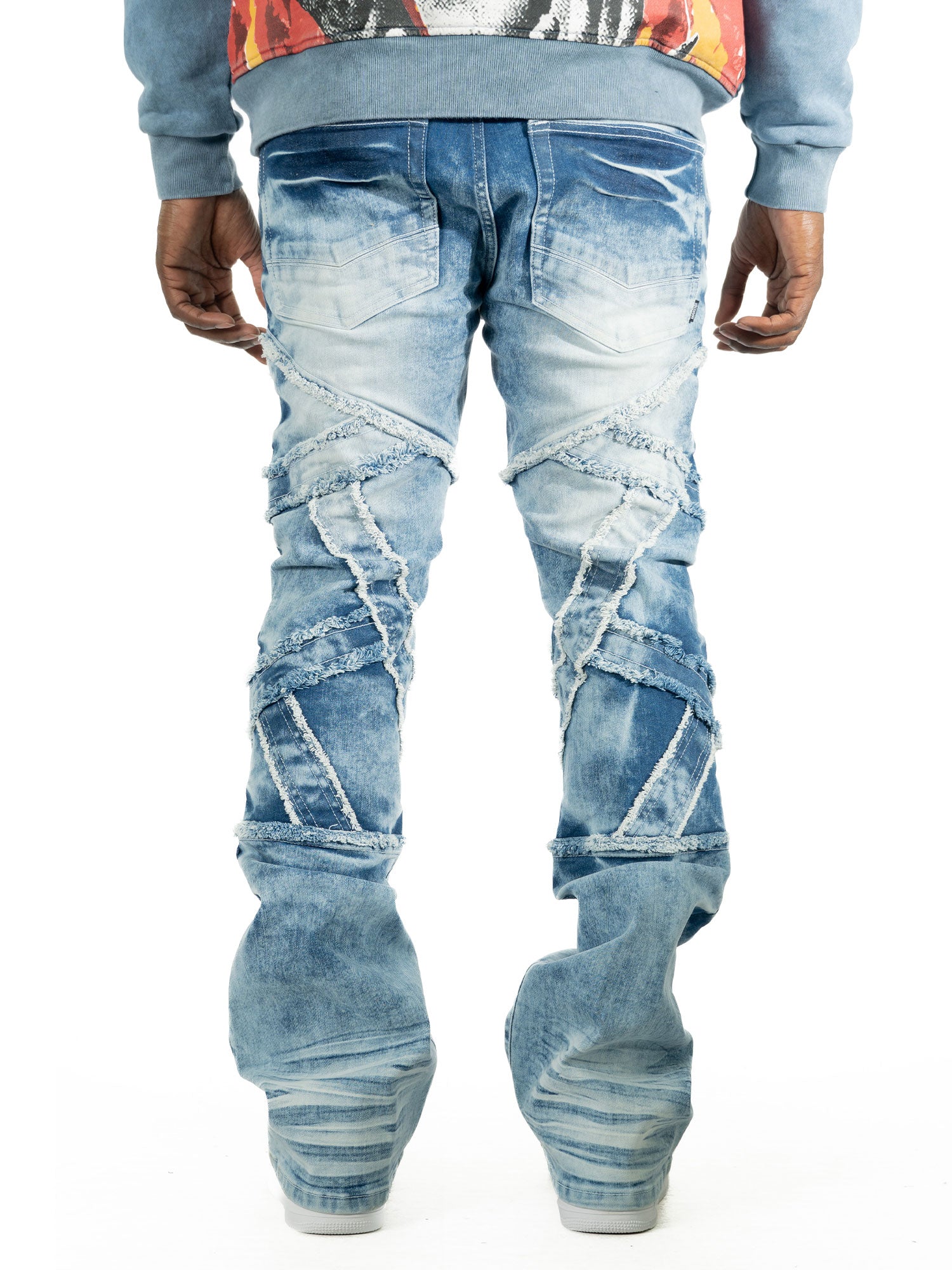 M1908 Veneta Stacked Jeans - Light Wash