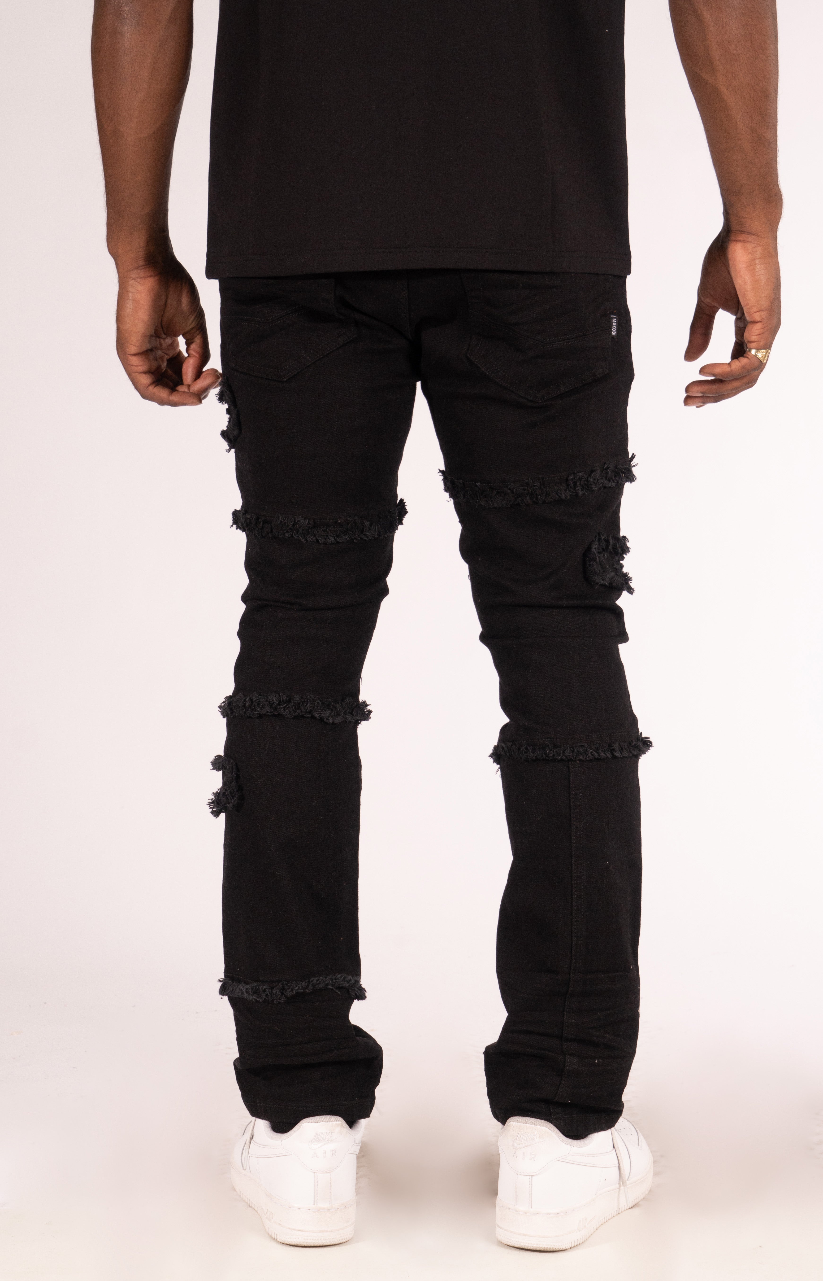 M1912 Bergamo Fray Jeans - Black