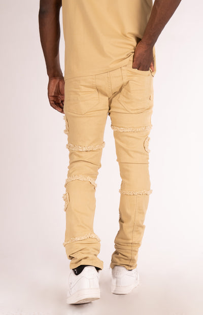 M1912 Bergamo Fray Jeans - Khaki