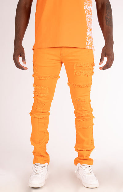 M1912 Bergamo Fray Jeans - Orange