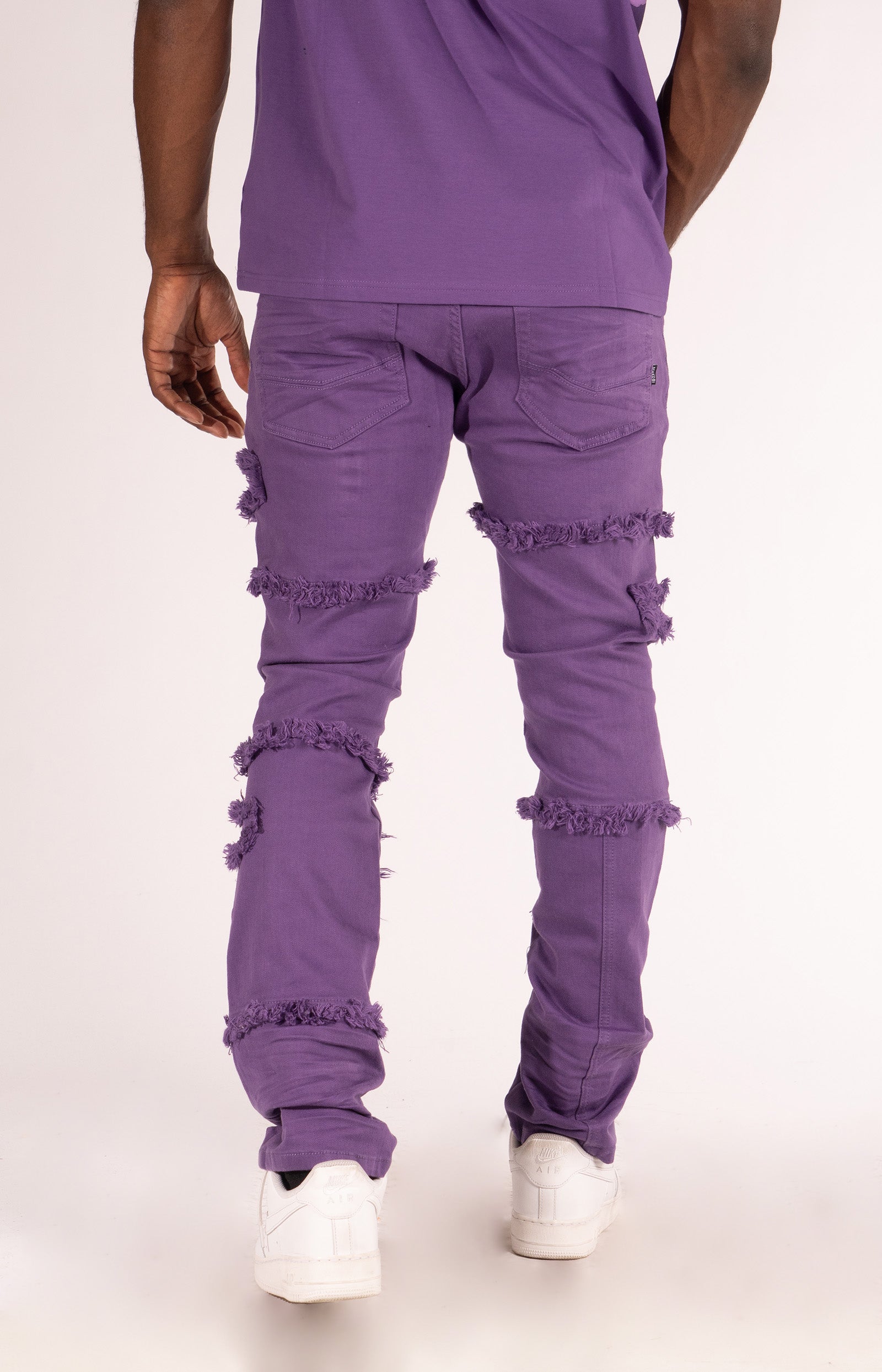M1912 Bergamo Fray Jeans - Purple