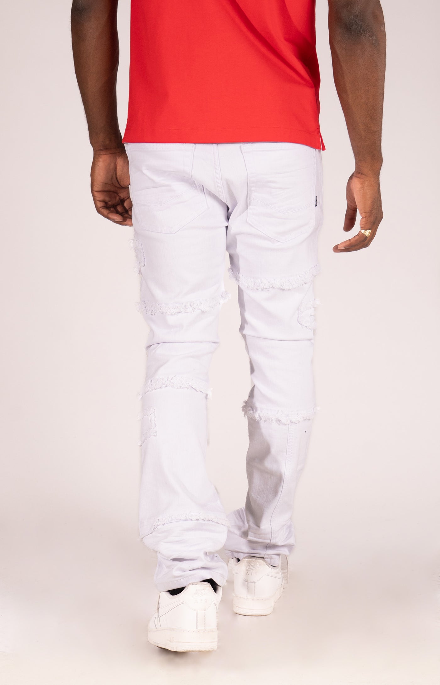 M1912 Bergamo Fray Jeans - White