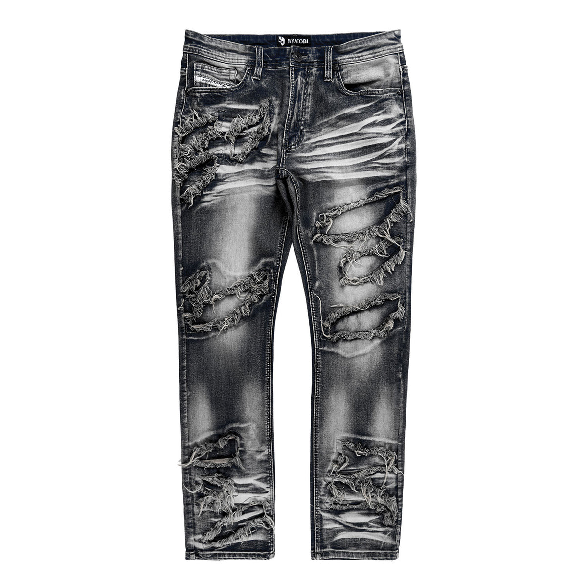 Makobi M1922 Sorrento Jeans in Black Wash, view 3