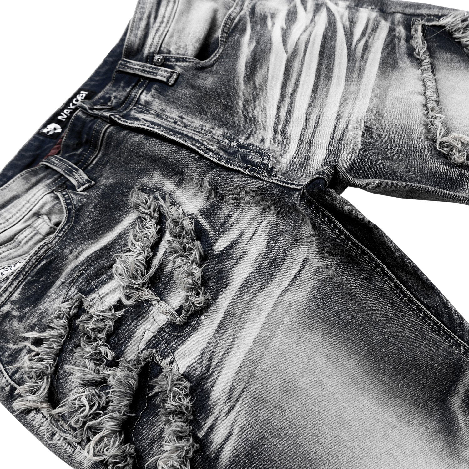 Makobi M1922 Sorrento Jeans in Black Wash, view 4