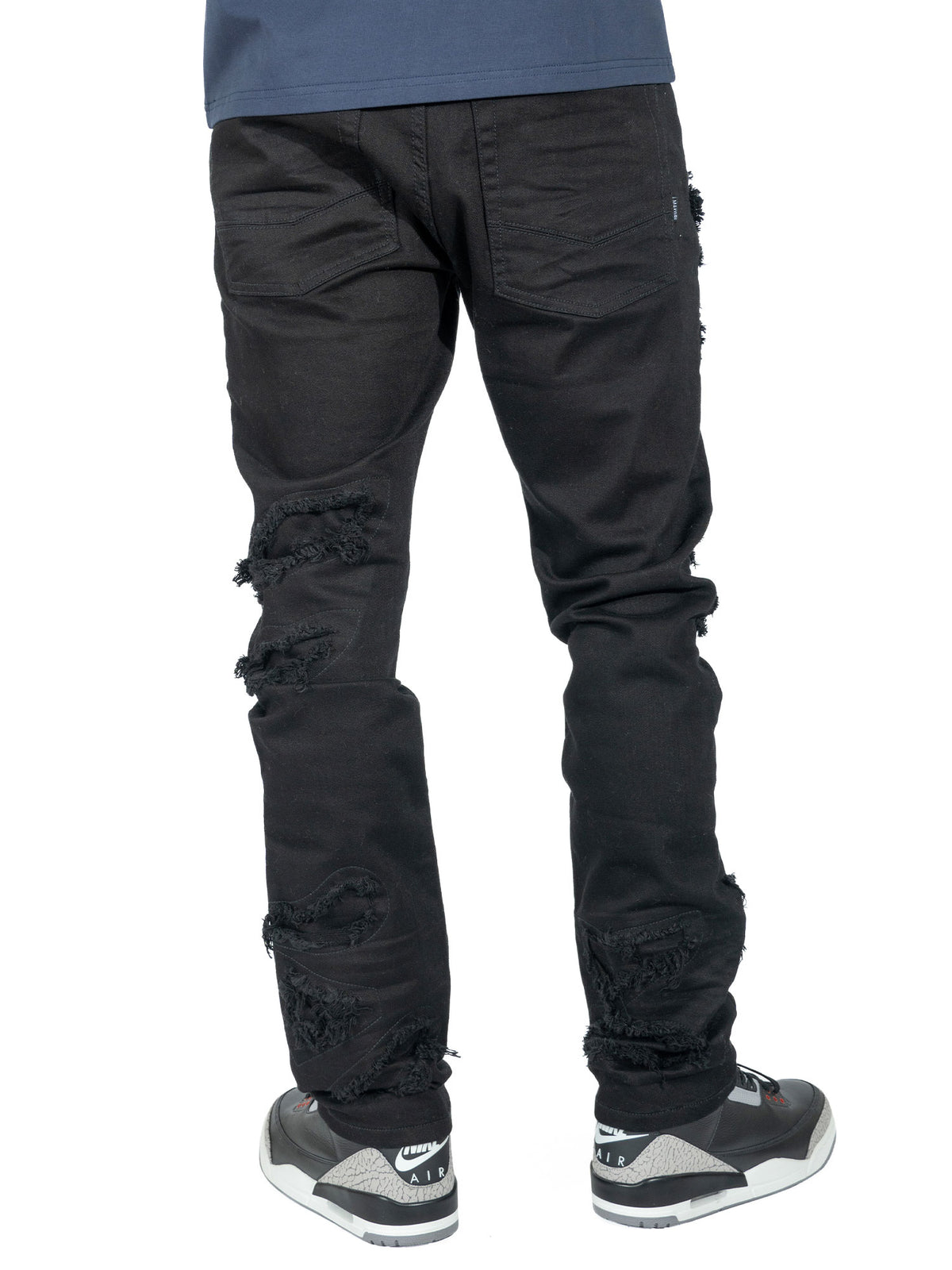 Makobi M1922 Sorrento Jeans in Jet Black, view 2