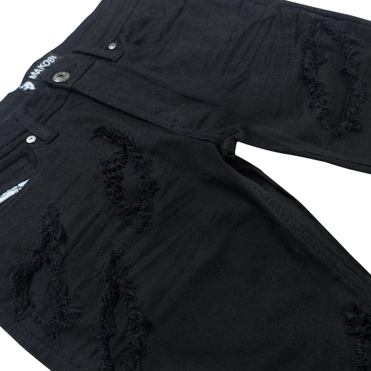 Makobi M1922 Sorrento Jeans in Jet Black, view 3
