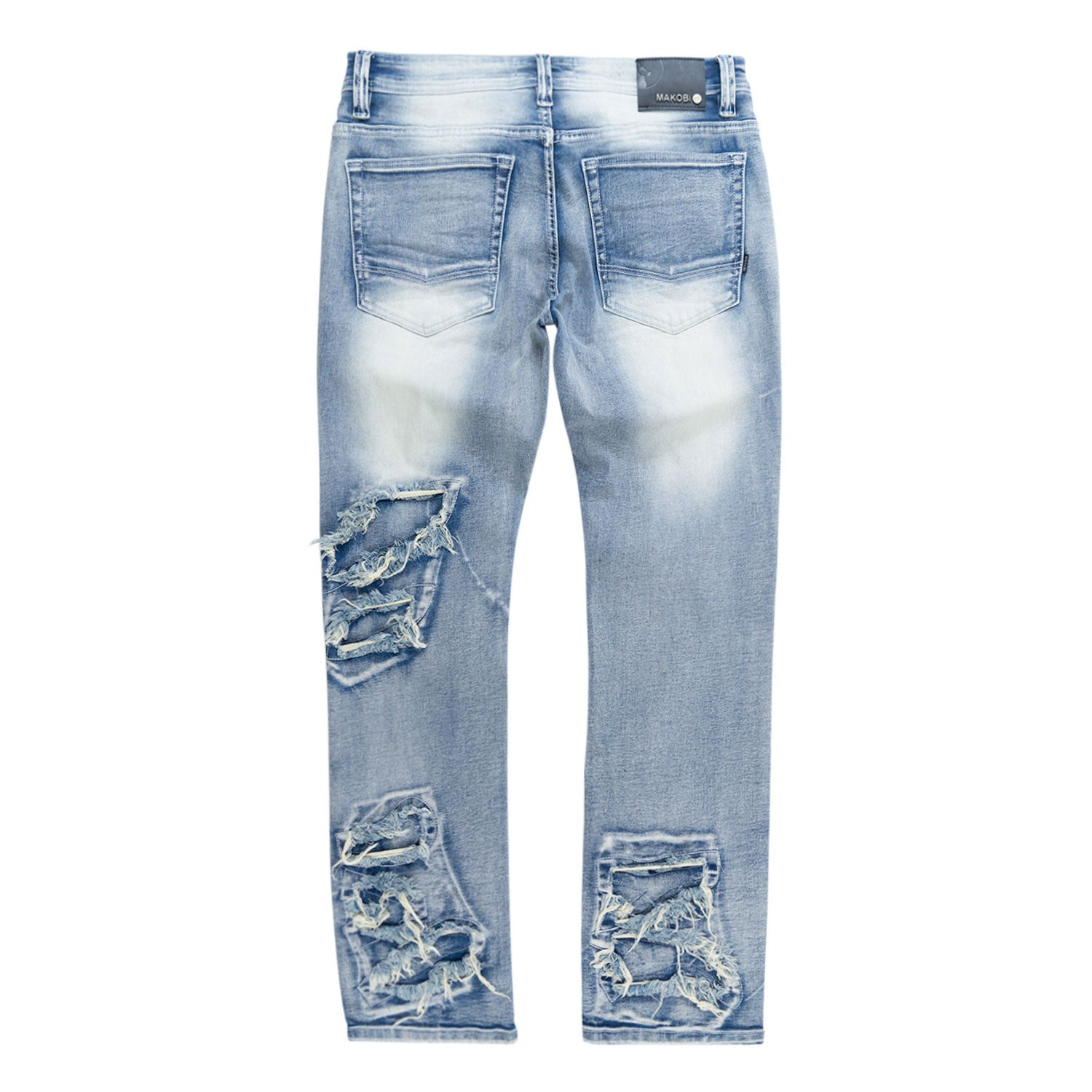 Makobi M1922 Sorrento Jeans in Light Wash, view 4