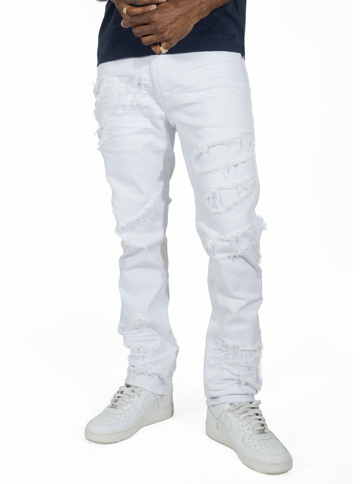 Makobi M1922 Sorrento Jeans in White