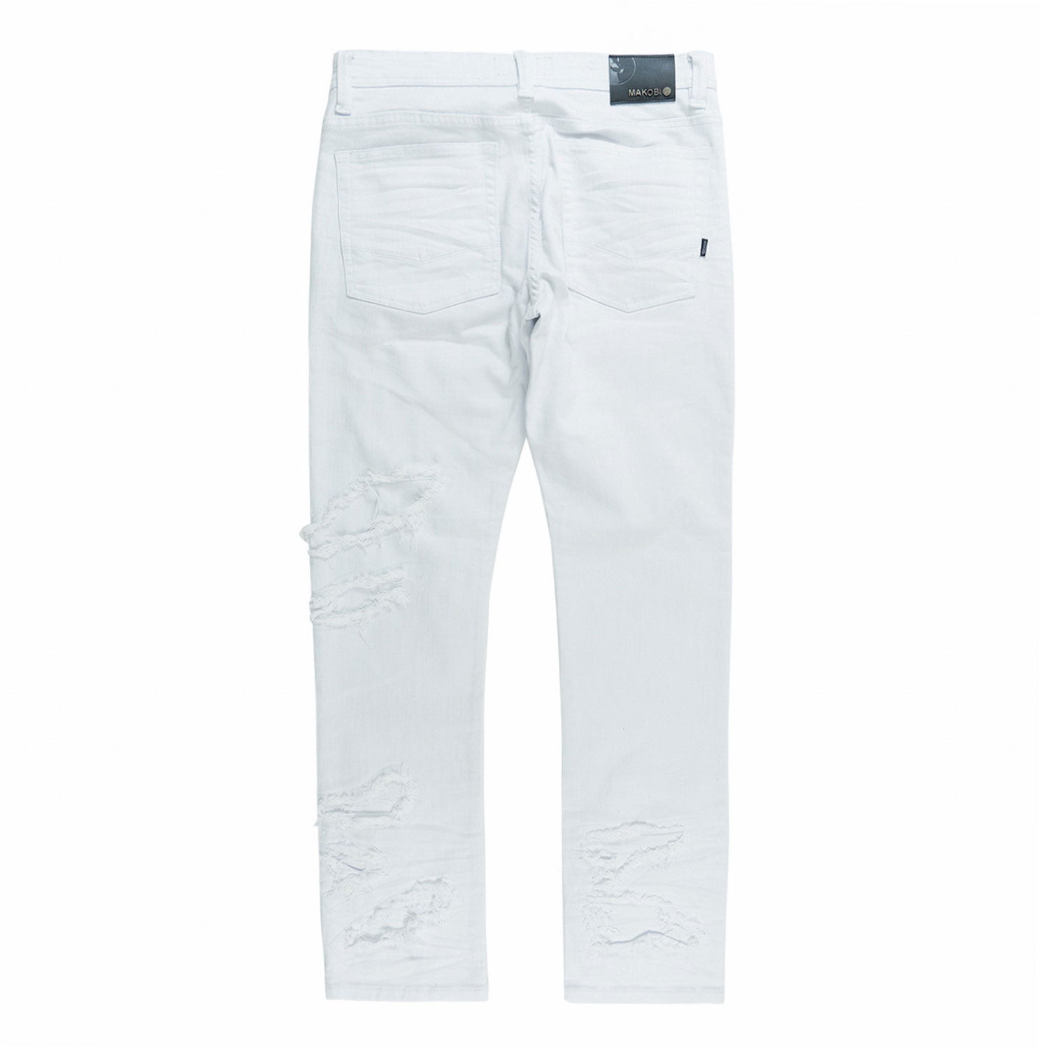 Makobi M1922 Sorrento Jeans in White, view 4