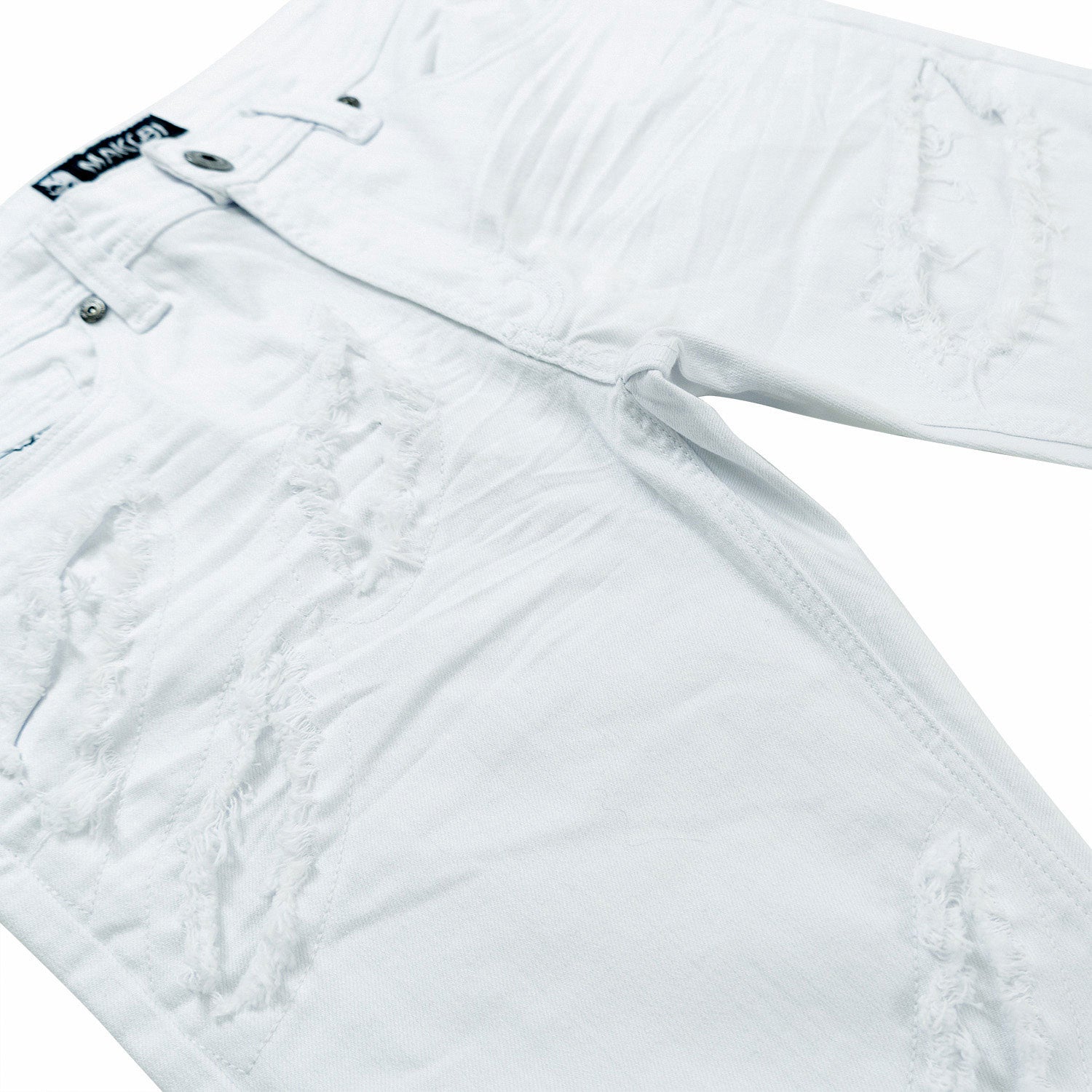 Makobi M1922 Sorrento Jeans in White, view 5