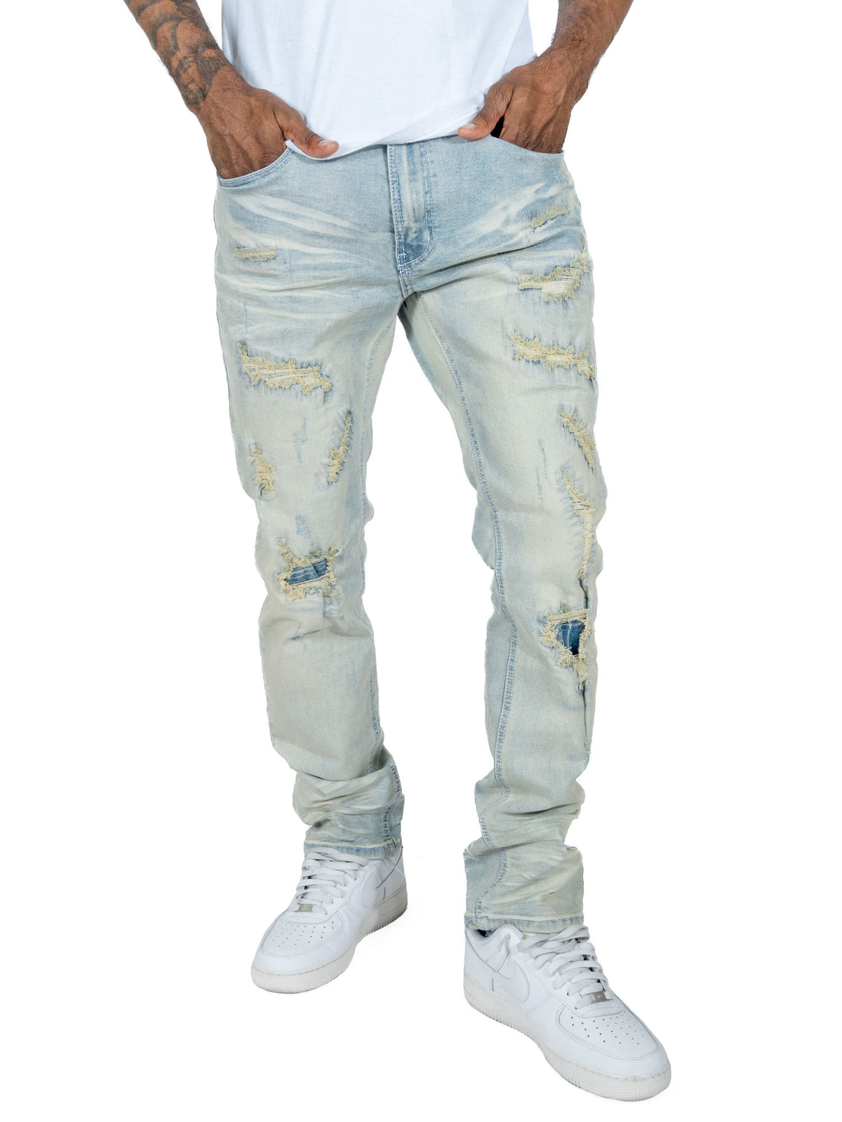 Makobi M1934 Romano Jeans in Light Wash, view 2